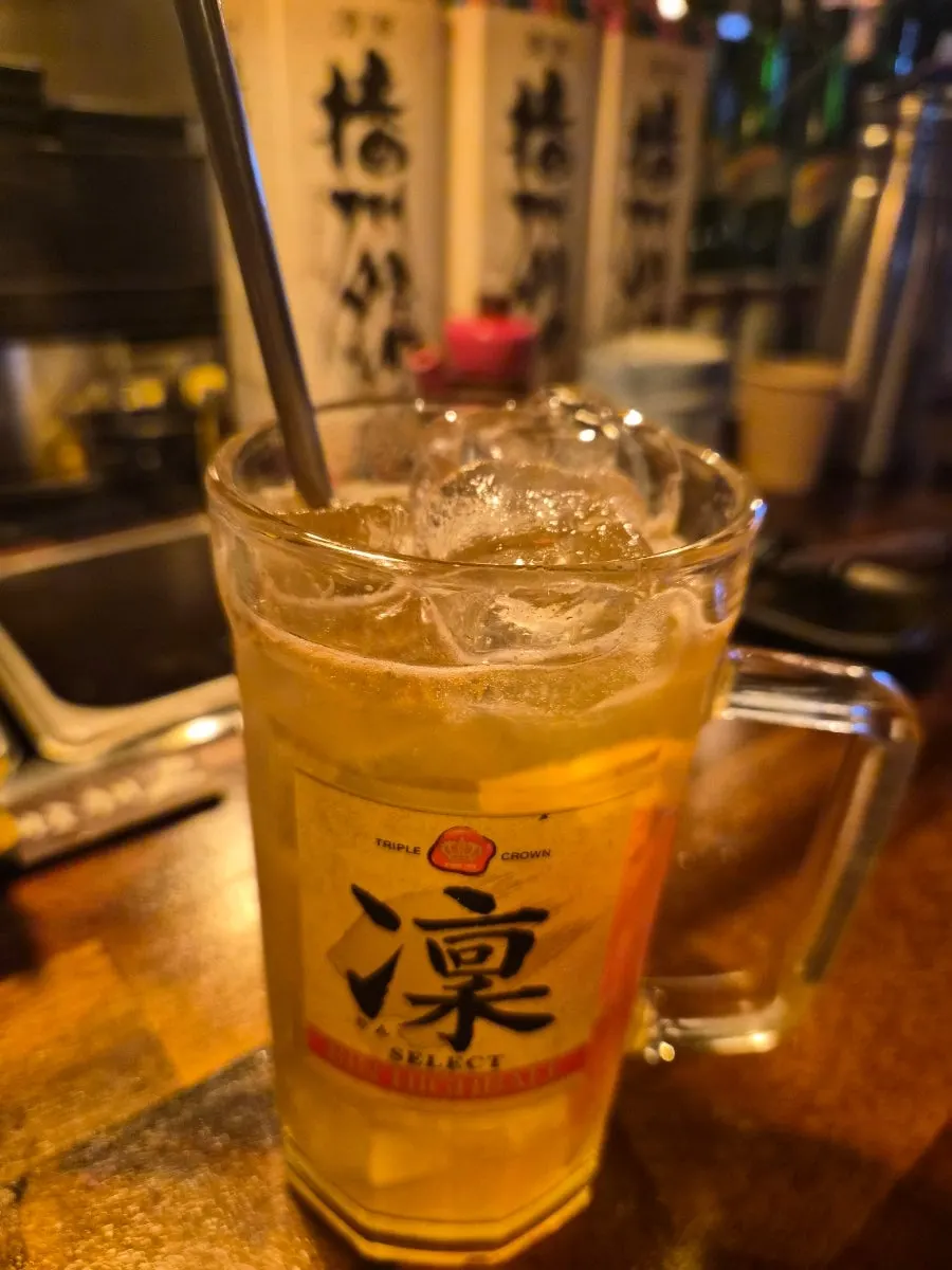 Herjabl highball and Hanmaek draft beer