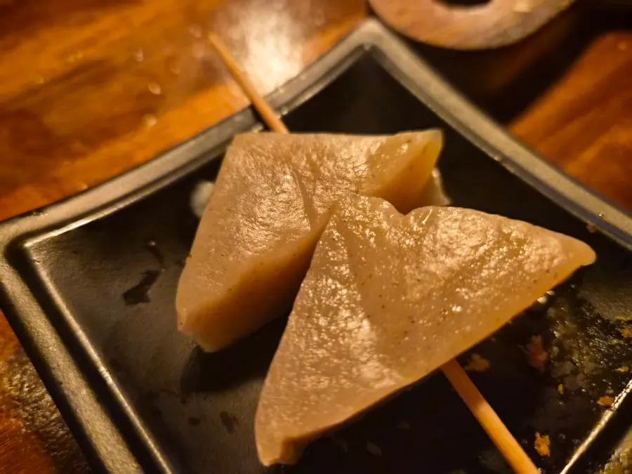 Konjac and fried tofu mochi fish cake