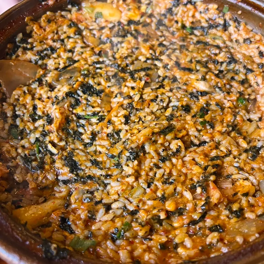 곱도리탕 국물에 비벼 먹는 마무리 볶음밥