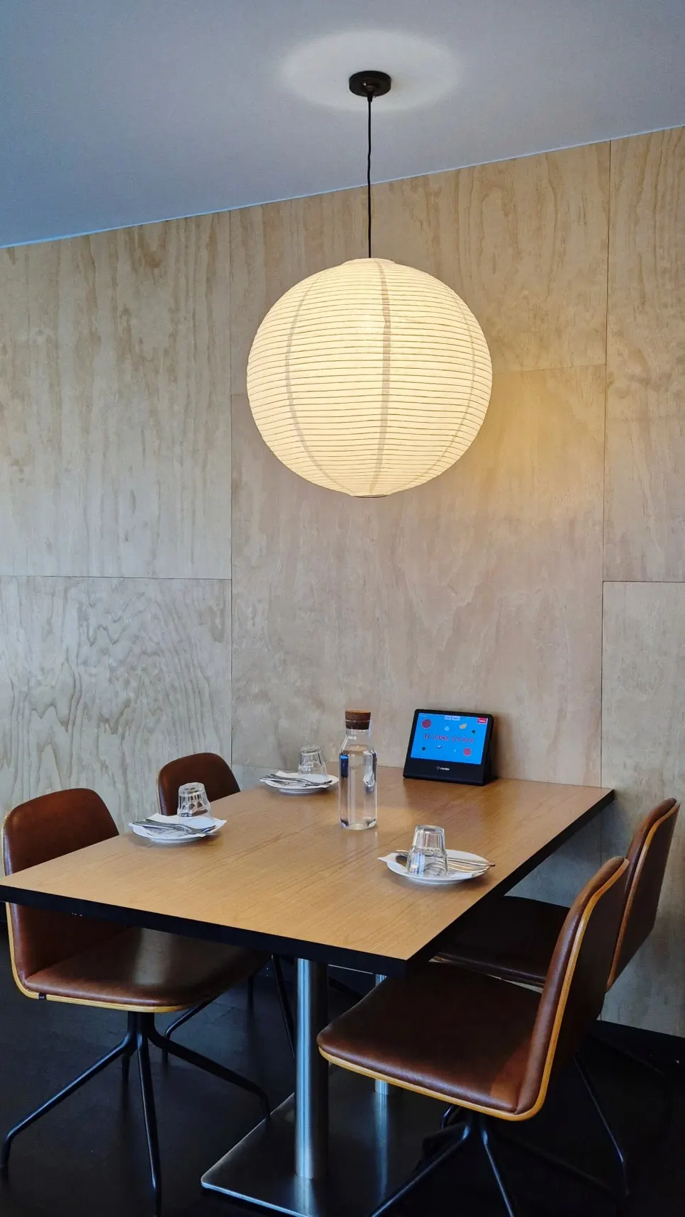 Seating and lighting at Two Find Peter Beomgye Branch