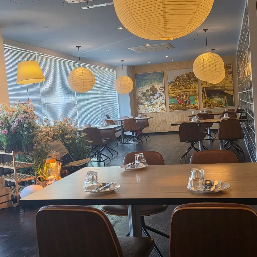 Interior of Two Find Peter Beomgye Branch divided into different zones
