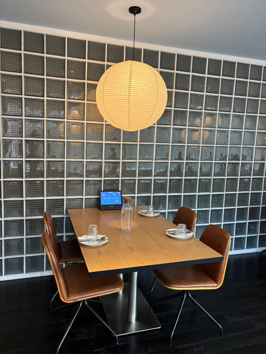 Photo zone set up inside the restaurant