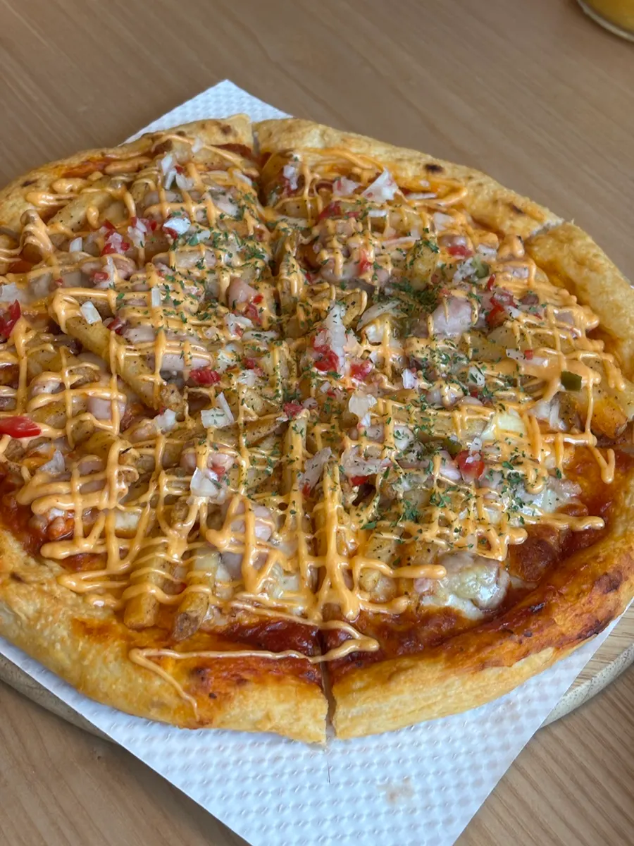New menu item chicken potato pizza
