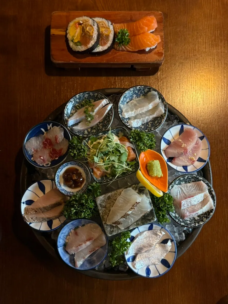 Sashimi set course at Namhae Mulgogi Anyang near Beomgye Station