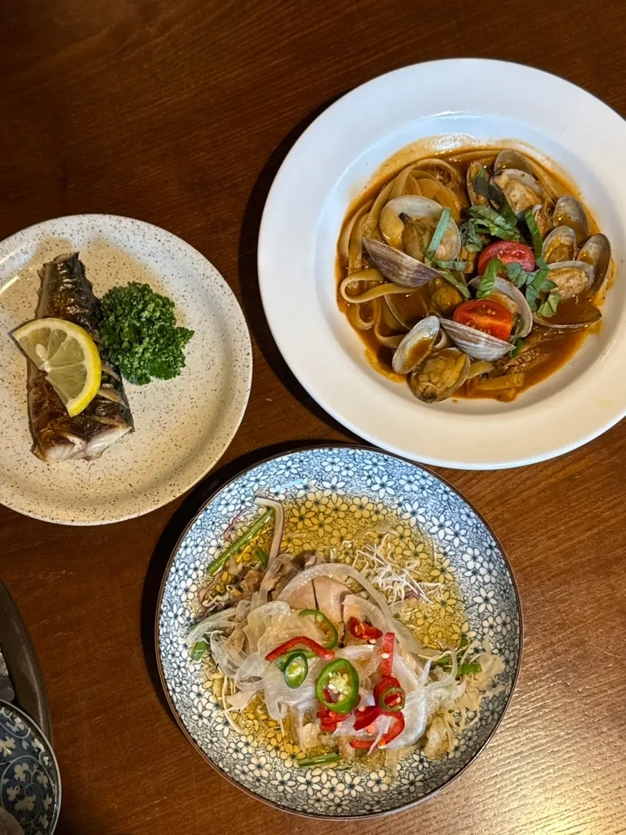 Hot dishes served after the aged sashimi course