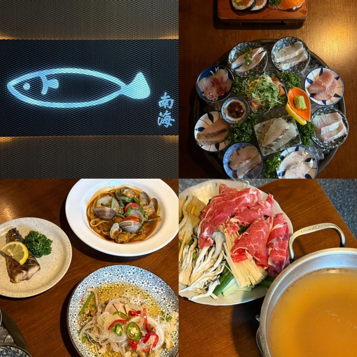 Full spread of the two-person set course at Namhae Mulgogi Anyang
