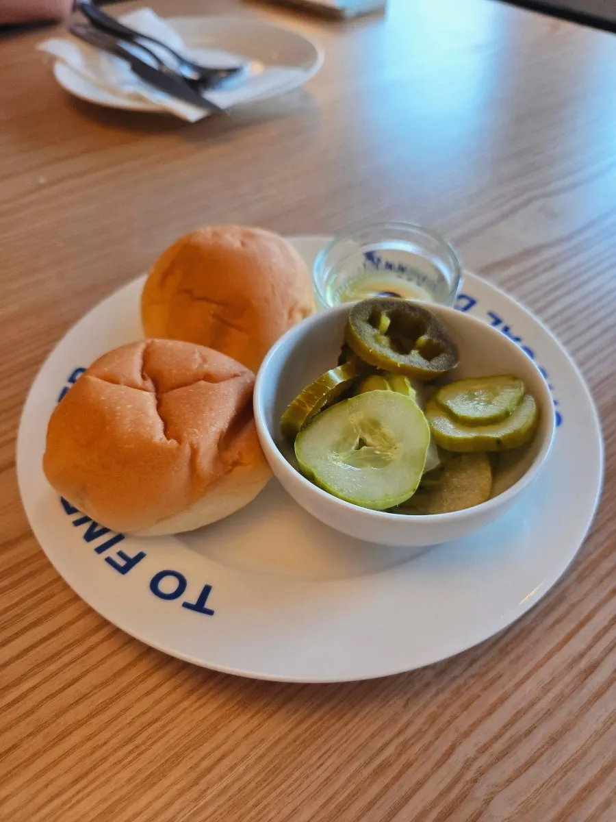 Pre-meal bread served with balsamic