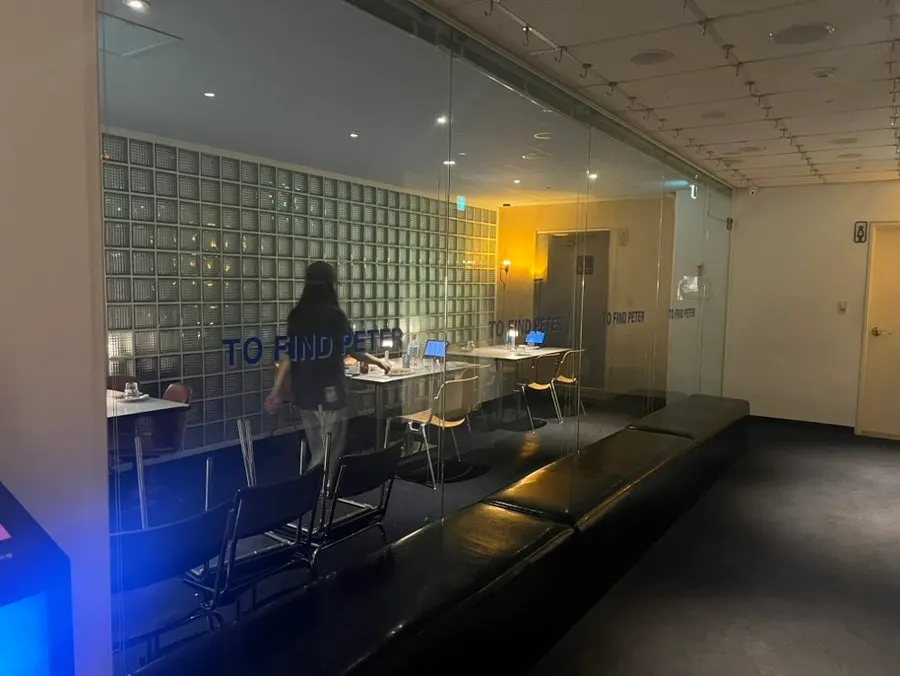 Interior seating at Two Find Peter Beomgye Branch, split into 3 zones