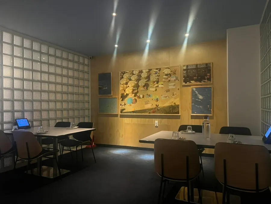 View of the hall at Two Find Peter Beomgye Branch, each zone with a different vibe