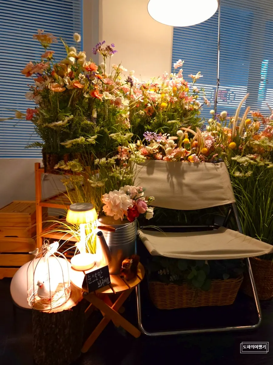 간격이 널찍한 투파인드피터 범계점 테이블