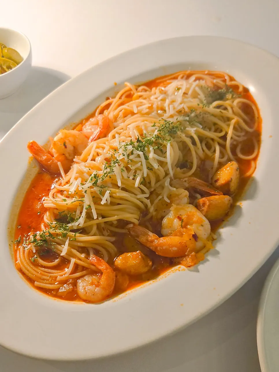 A spoonful of spicy crabby risotto