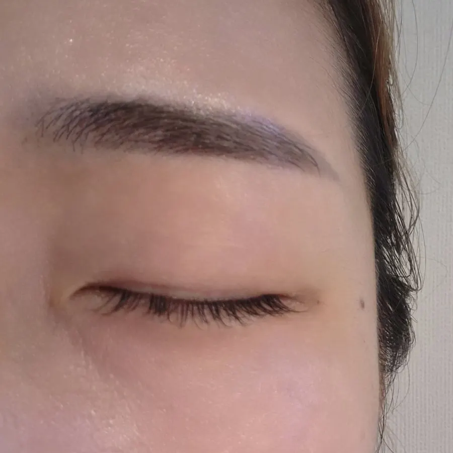 Clean eye line after lash extensions