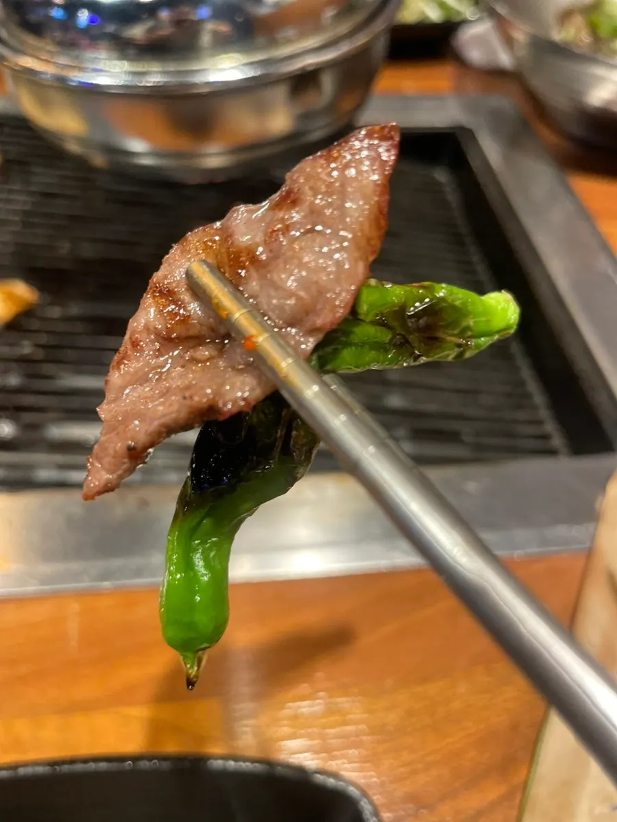 Beef grilled to a preferred doneness
