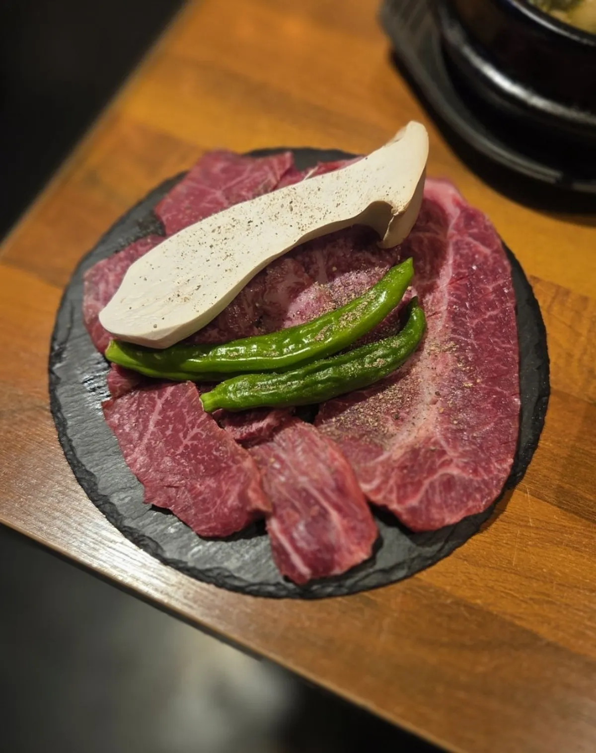 Signature photo of grilled hanwoo dwitgogi at Hanuso Dwitgogi Beomil Branch