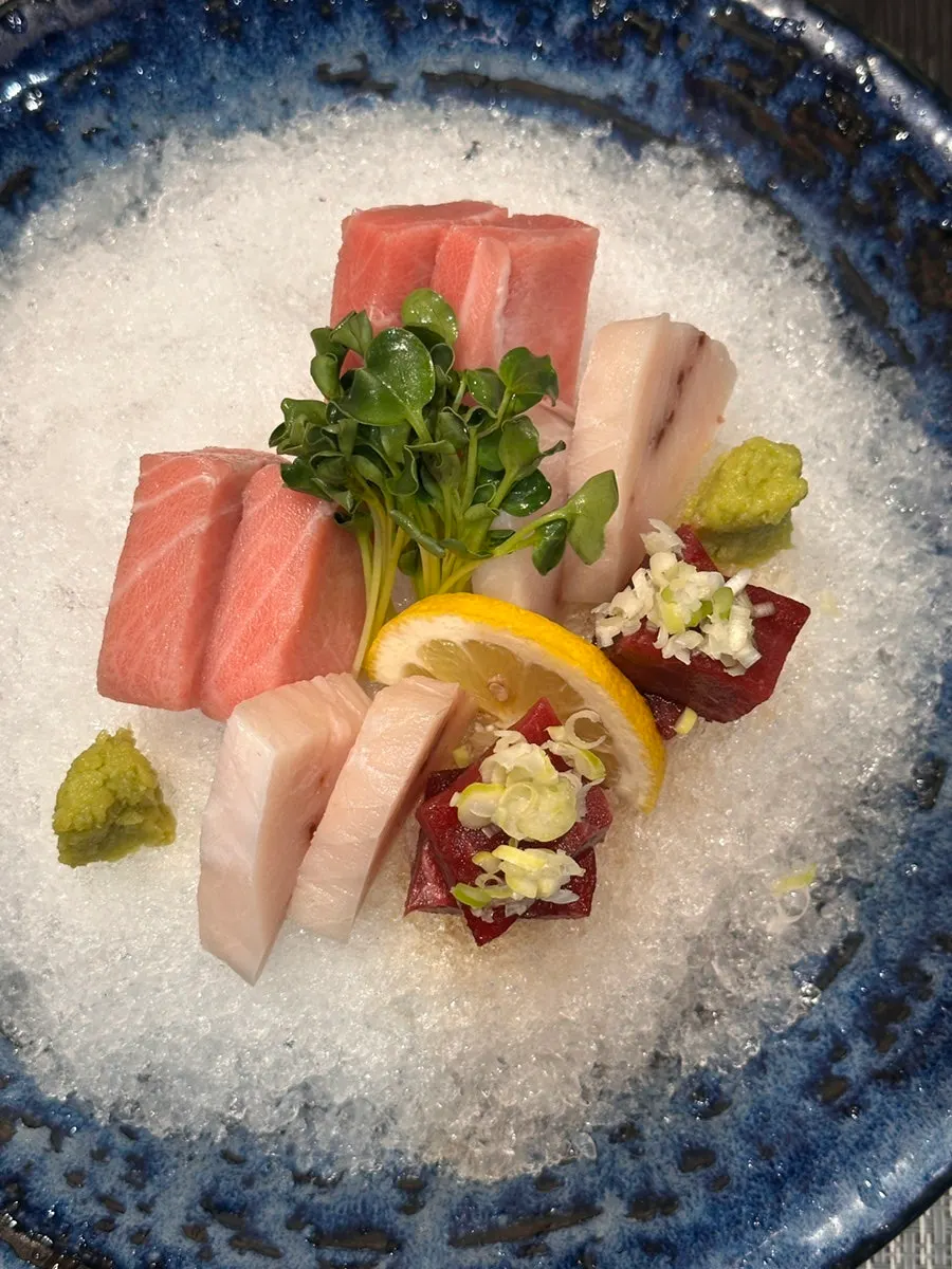 Tuna with visible marbling