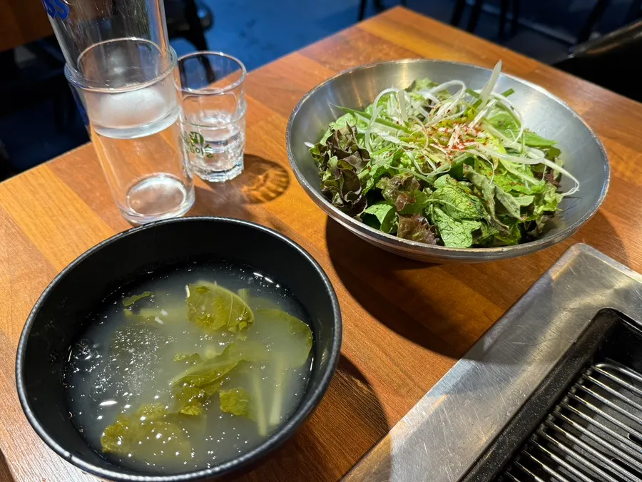 Pickled onions and shredded radish salad banchan