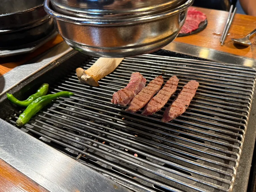 Plate of Korean beef specialty cuts