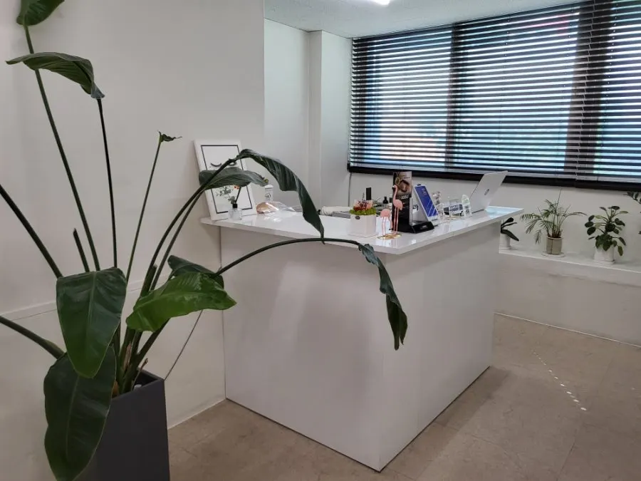 Interior of Almond Eyelashes, a specialist lash studio