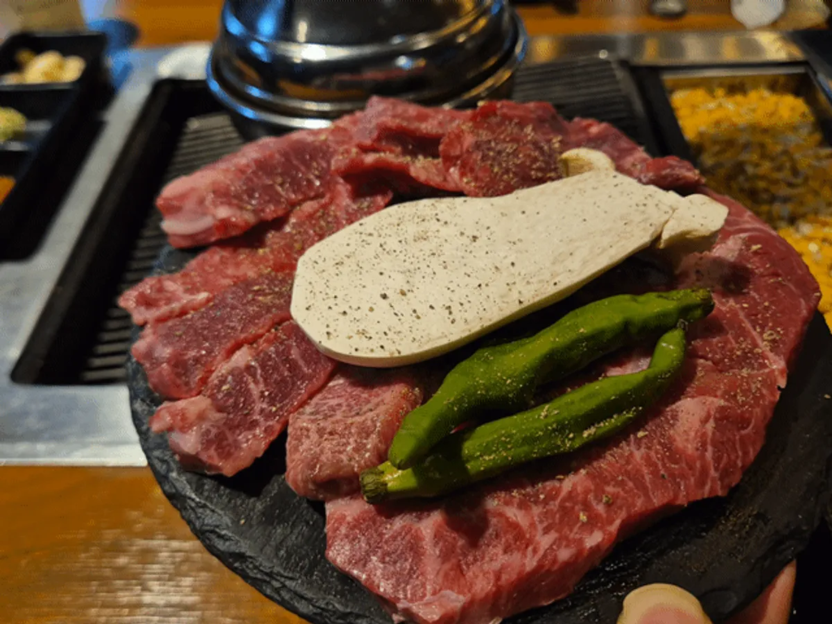 Korean beef dwitgogi before it goes on the grill