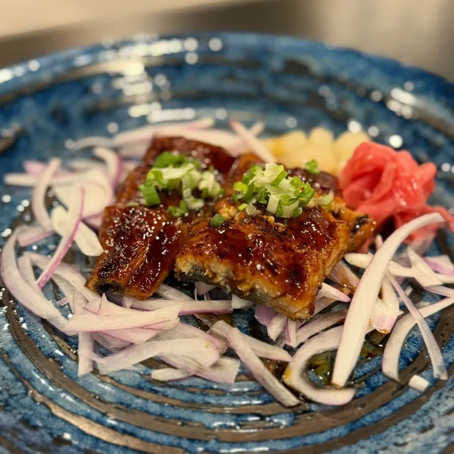Third-course grilled eel