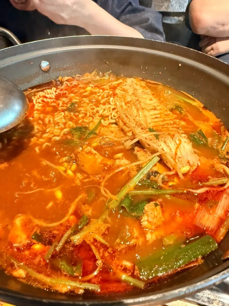 가족모임 점심상 마무리 사진