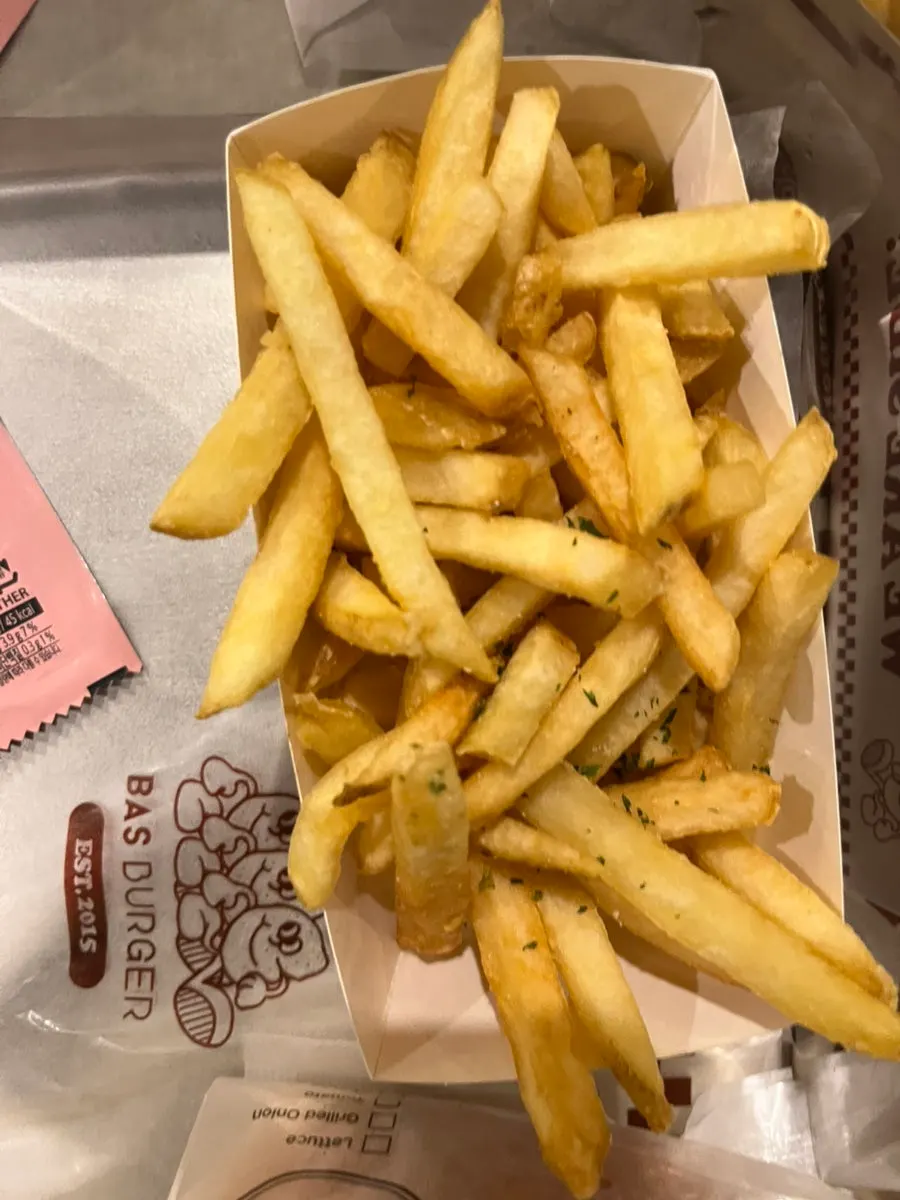 Fries paired with myeongran mayo