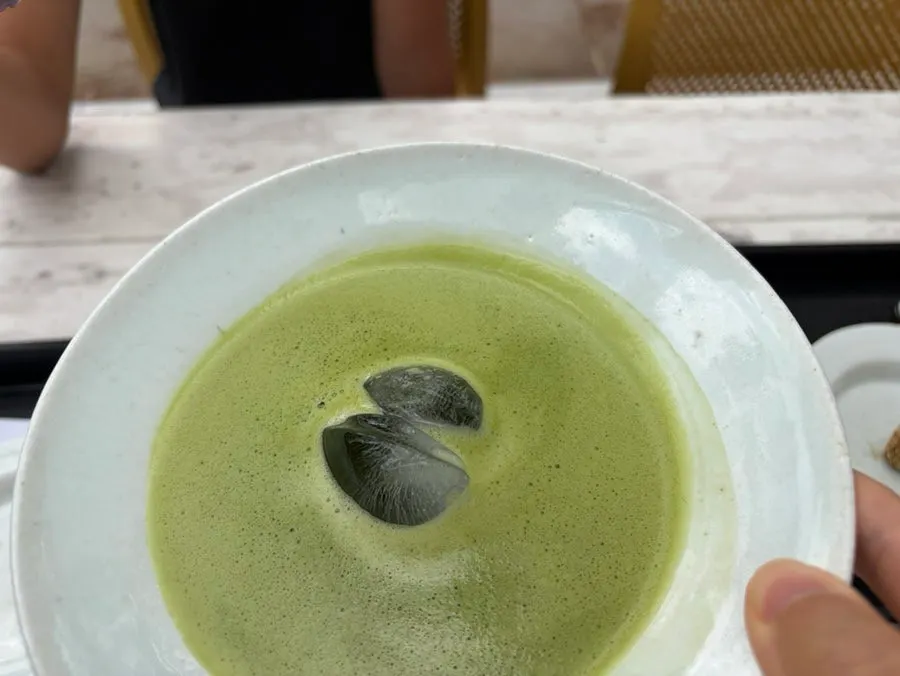 作家器物中的抹茶与沉静的桌面