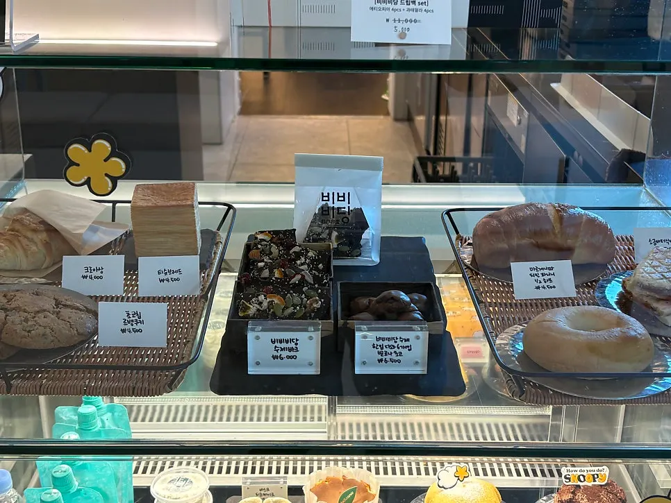 Assorted desserts prepared at the café