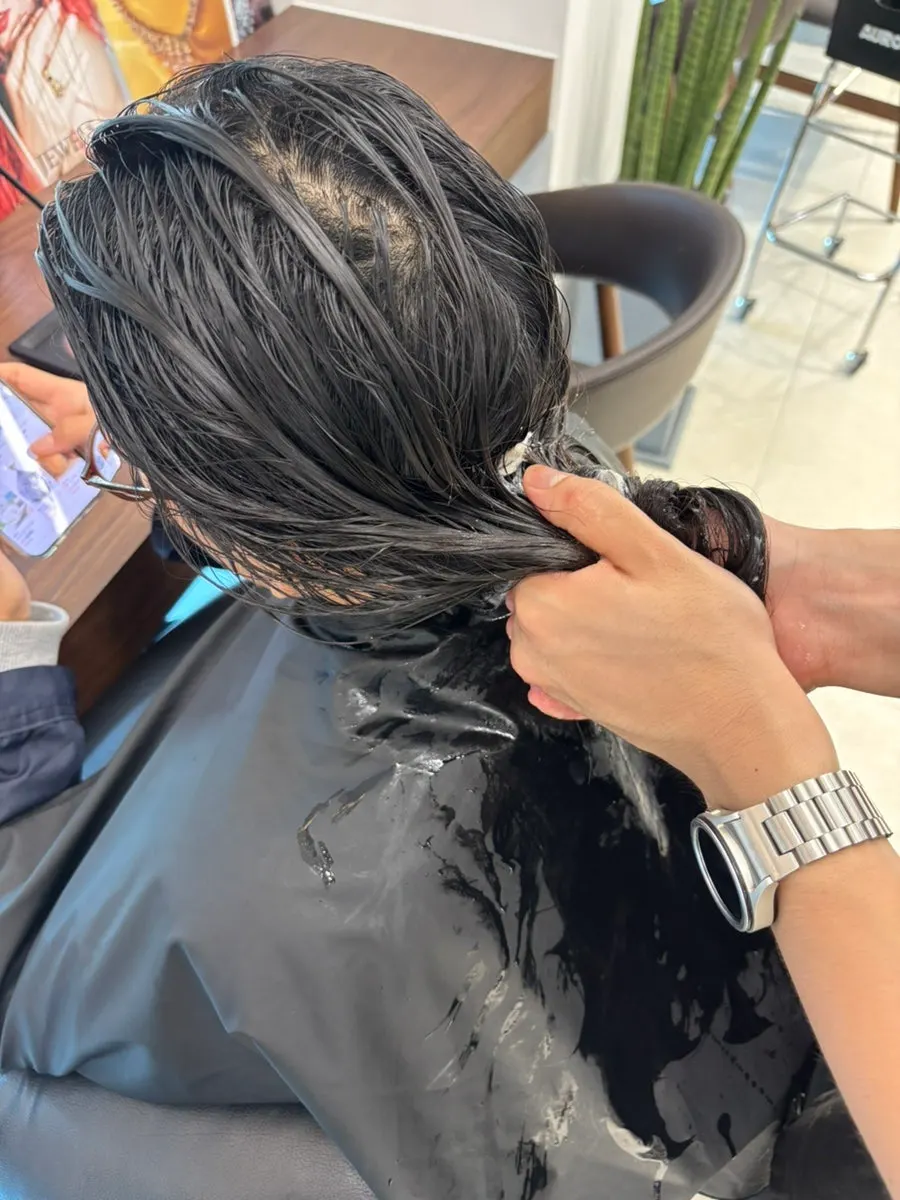 Applying liquid protein in sections