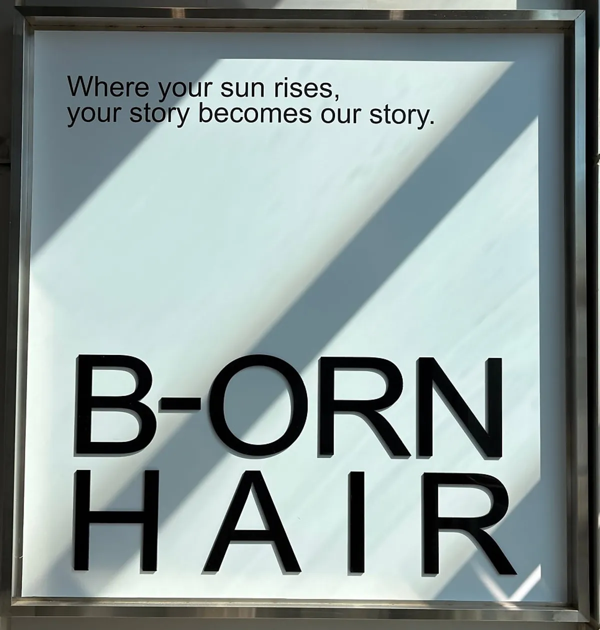 How my hair looked the day of the inner clinic