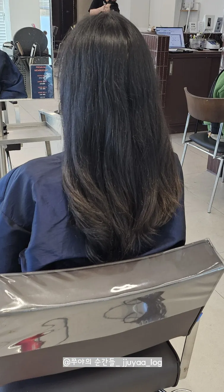 Dry, frizzy hair two years into bleaching before the treatment