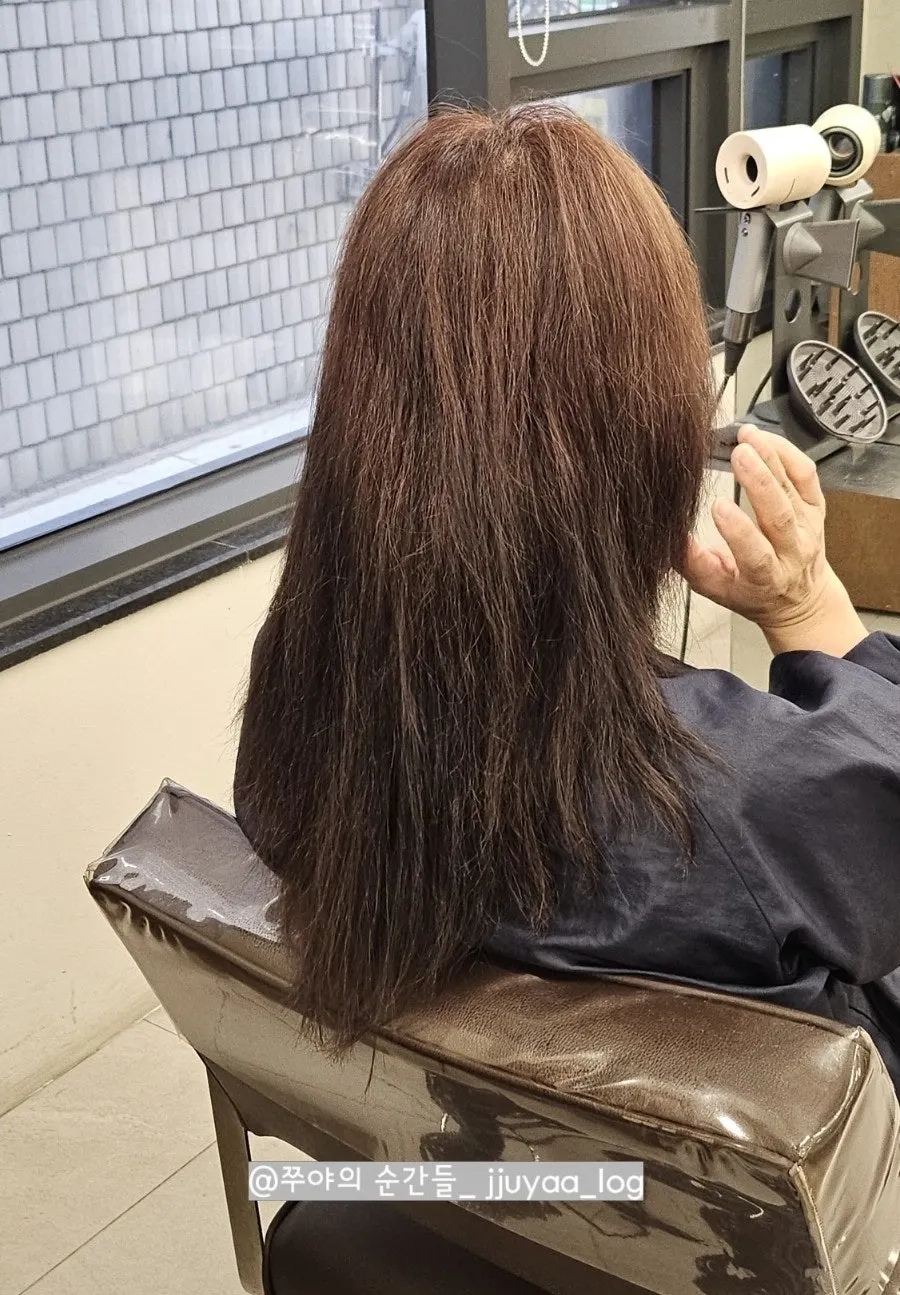 Fine hair condition before the treatment