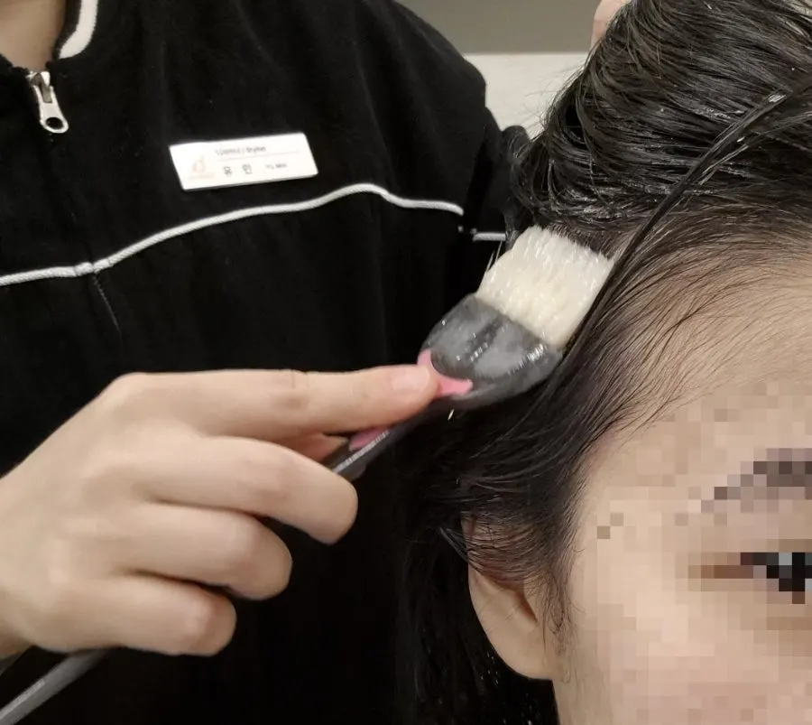 히노키 두피팩 제품과 시술 준비