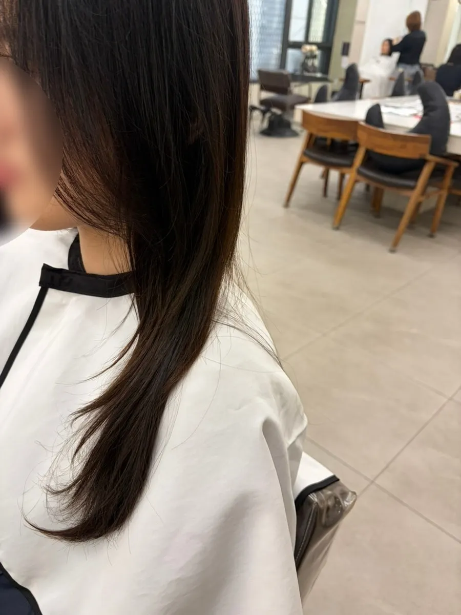 Calmer hair right after the inner clinic