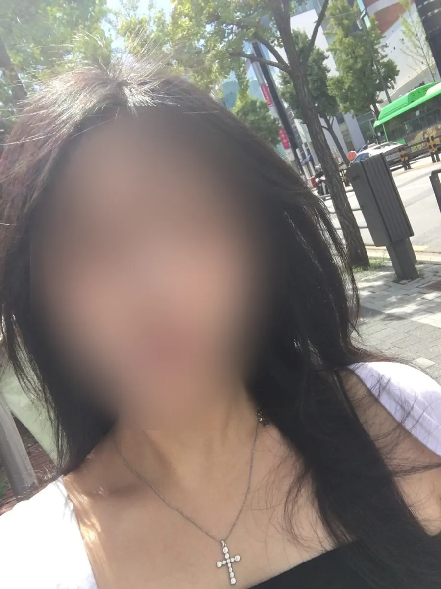 Standing on the street after leaving the salon
