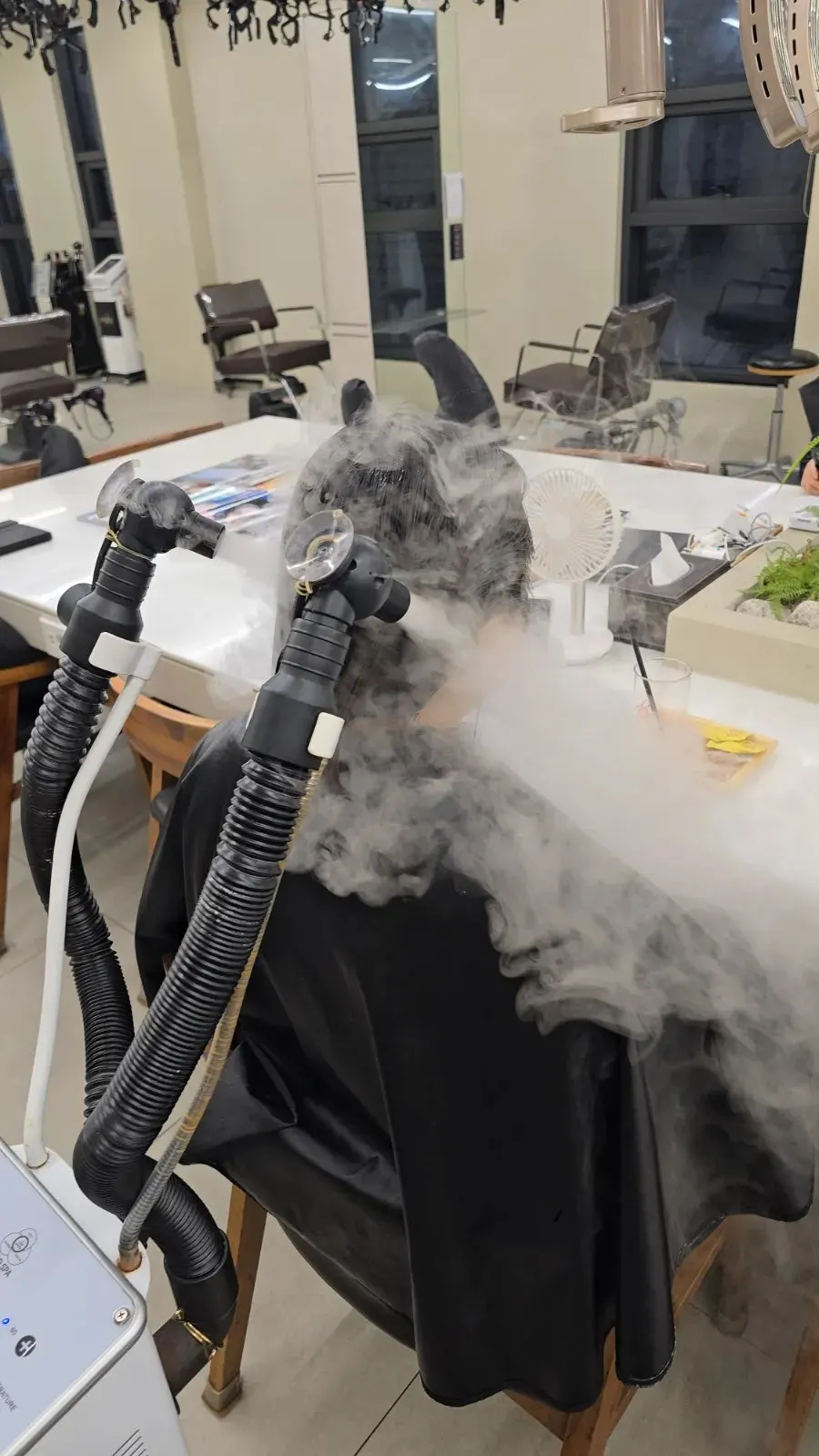 Nano steam step opening the cuticle