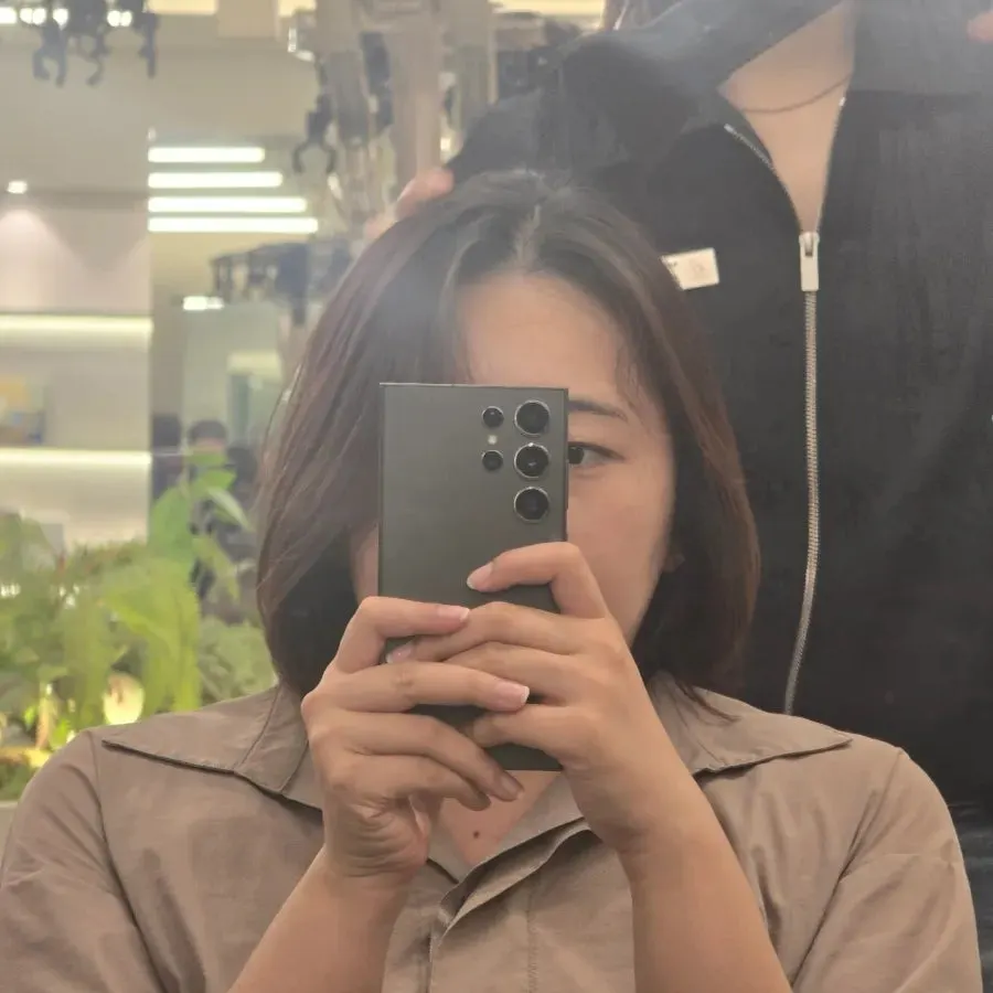 Back view after the inner keratin clinic