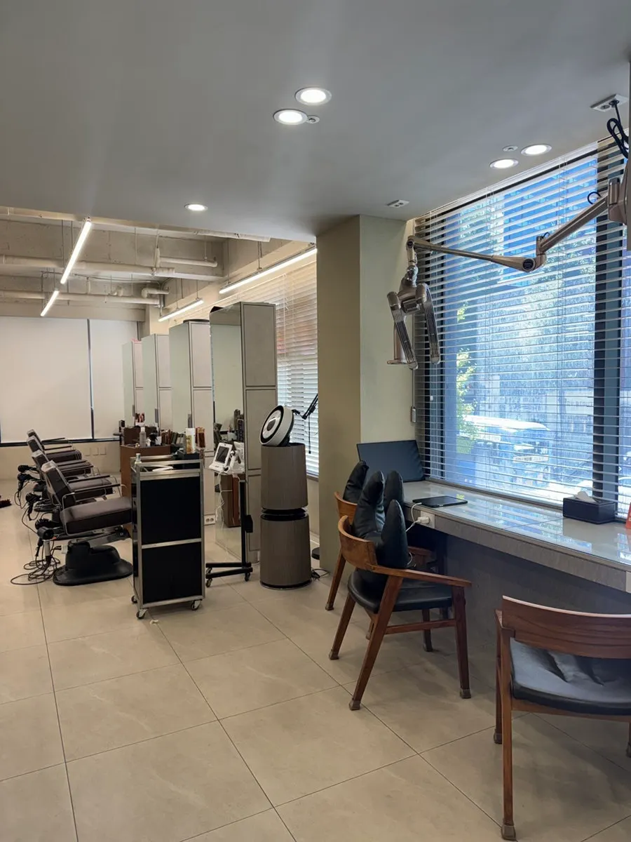 Neatly arranged interior of the salon