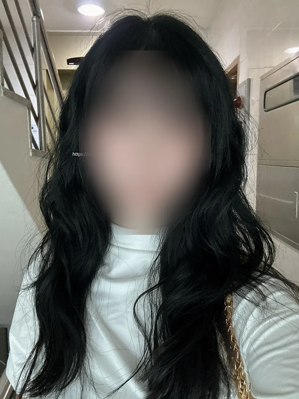 펌 후 촬영한 셀카