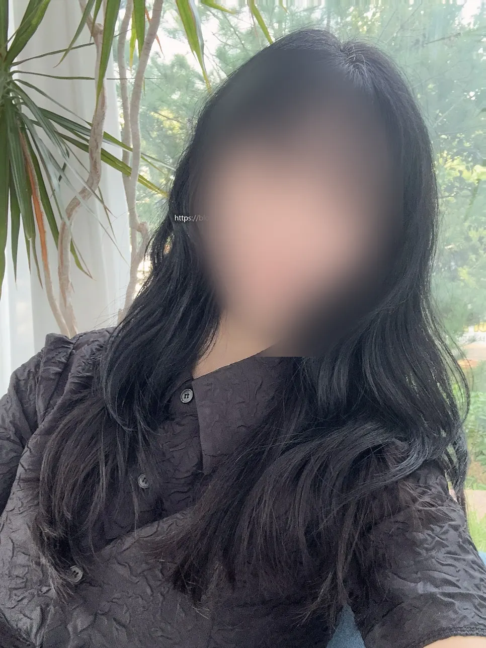 펌 다음날 머리 안 감은 상태의 컬
