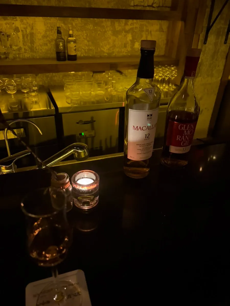 Liquor lineup on display at Birdman