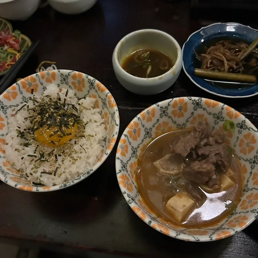 Korean beef doenjang stew packed with meat