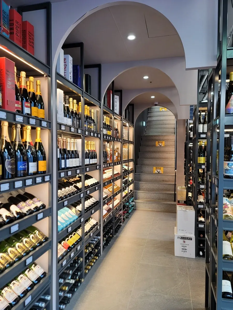 The 1st-floor wine shop at Bistro Chai Plus