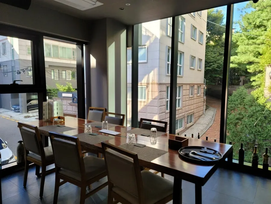 A private room table suited for an anniversary date