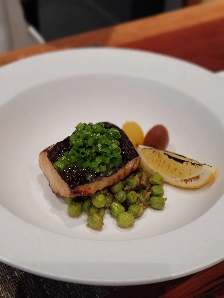 Pan-seared sablefish, swapped in as a main