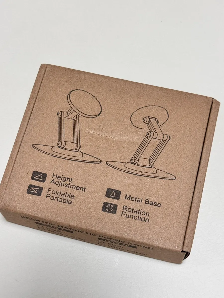 Folded MagSafe stand included in the packaging