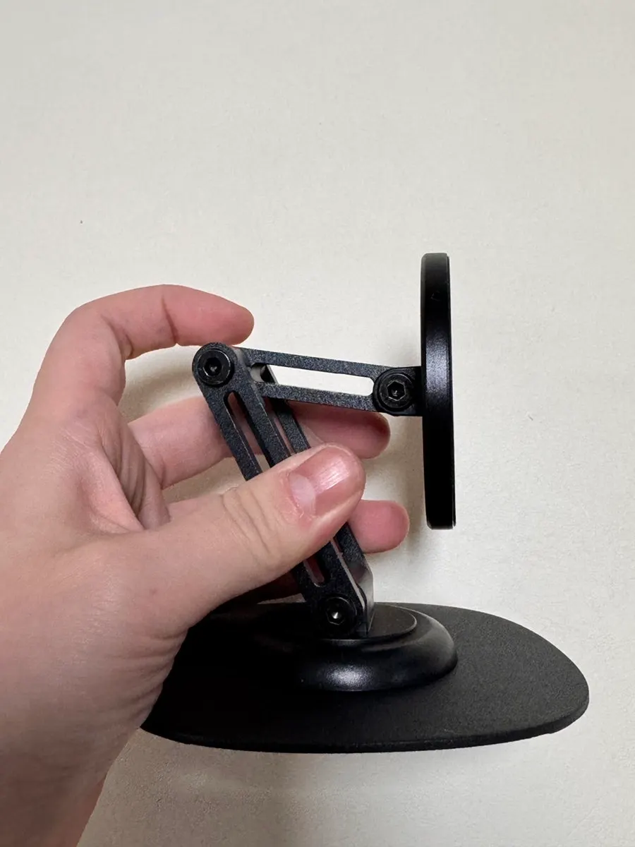 MagSafe stand made of black metal