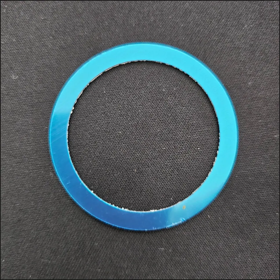 Reverse side of an included magnetic sticker