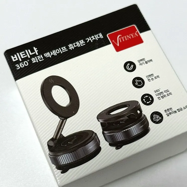 Bitnya mount suctioned onto various surfaces