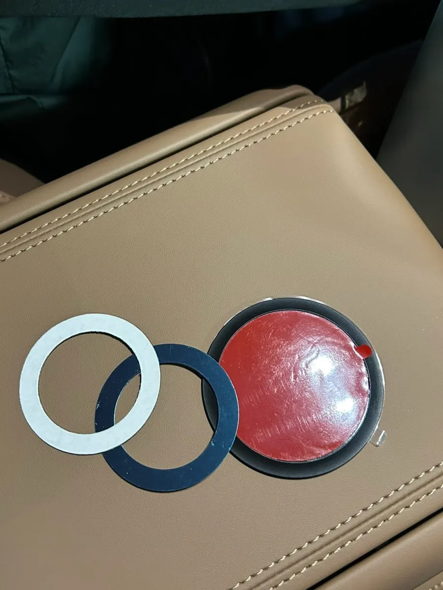 Mount with a MagSafe device attached